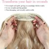 20-Inch Hair Extensions: Natural Wavy, Clip-in, Heat Resistant Fiber