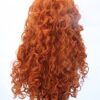 Embrace the Spirit of Merida with Long Copper Red Curly Wave Wig – Perfect for Cosplay and Channeling Your Brave Side