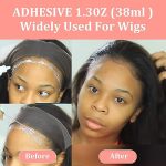 Wig Adhesive Glue - Invisible Waterproof Lace Wig Bonding Glue (Strong Hold) 1.3 fl oz, Perfect for Hair Replacement Systems
