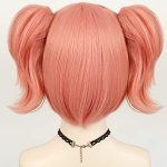 ink Cosplay Wig Featuring Double Ponytails – Perfect for Anime Cosplay and Halloween Parties