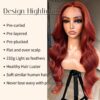 24-inch Reddish Brown Glueless Lace Front Wig - Human Hair Feel, Ready to Wear for Effortless Beauty 🌟🔥