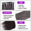 Chocolate Brown Synthetic Dreadlock Extensions - 30 Strands of Handmade 18-Inch Hippie Style Dreads