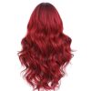 24-Inch Ombre Wine Red Wig - Perfect for Daily Wear and Cosplay Adventures