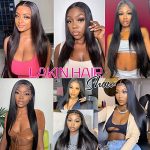 180 Density Straight Lace Front Wigs - Pre Plucked, Bleached Knots, and Baby Hair for a Natural Look