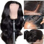 Premium Brazilian Body Wave Lace Closure Wig - 20inch Human Hair for Black Women