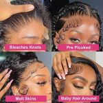 26-Inch Deep Wave Lace Front Wigs - 180% Density, Pre Plucked, HD Transparent, Glueless Glamour for Black Women