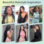 36 Inch HD Lace Front Box Braided Wigs: Unleash Your Beauty with Boho Curls and Knotless Elegance