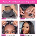FQ Ready-to-Wear Kinky Straight HD Lace Wig for Effortless Style - 18 Inch