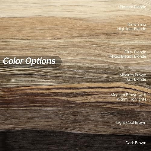 KooKaStyle Premium 20-Inch Clip-In Hair Extensions for Effortless 90s Blowout Styles - Dirty Blonde Mixed Bleach Blonde Upgrade