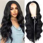 Bold Beauty Unleashed: 26-Inch Natural-Looking Black Body Wave Lace Front Wig for Women