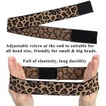 Leopard Print Elegance: 2PCS Elastic Bands for Wigs - Essential Wig Accessories for Lace Melting and No-Slip Wig Grip