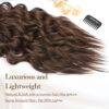 20-Inch Chocolate Brown Clip-In Hair Extensions - Where Elegance Meets Effortless Style