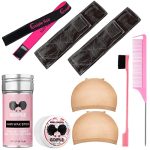 Create Flawless Styles with Our 9 PCS Wig Kit – Perfect for Lace Front Wigs, Featuring Elastic Bands, Hair Wax Stick, and More