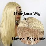 13x6 Long Parting Synthetic Lace Front Wig - Pre Plucked, Bleached Knots, and 613 Blonde Magic