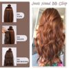 Strawberry Blonde Blend Marvel: 20 Inch Long Wavy Clip-In Hair Extensions - 6 Pieces for Natural Volume and Easy Style Enhancement