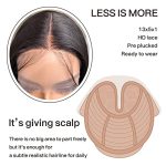 26-Inch Straight Lace Front Wig - Pre Plucked, Ready to Wear, Glueless 13X5X1 HD Lace Front Wig