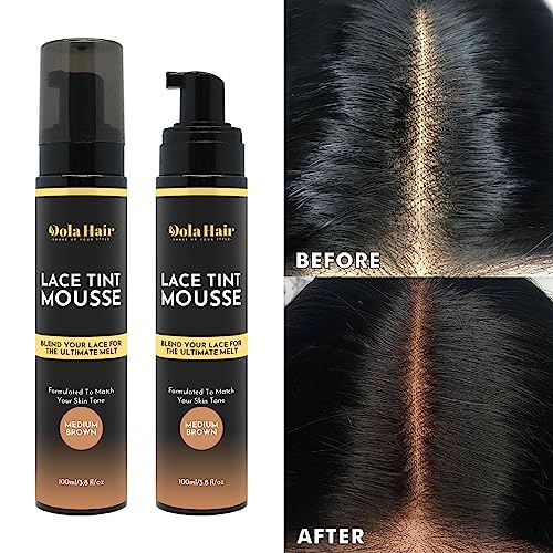 Lace Perfection Kit: Dolahair Lace Tint Mousse with 2 Melting Bands - Achieve Seamless Wig Blending