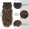 Long Wavy Clip-In Hair Extensions - Synthetic Hair, Natural Appearance, Instant Volume and Length! 🌟💁‍♀️