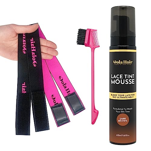Lace Perfection Kit: Dolahair Lace Tint Mousse with 2 Melting Bands