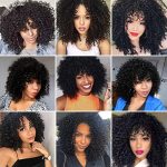 14-Inch Kinky Curly Synthetic Wigs for Black Women - Afro Beauty with Free Caps