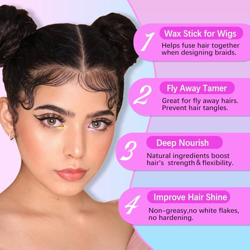 Unlock Effortless Style with Hair Wax Stick - Easy, Soft, and Portable Styling for Irresistible Hair