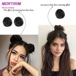 2pcs Mini Claw Clip Messy Bun - Natural-Looking, Easy to Wear Hair Pieces for Women and Girls