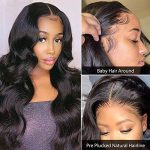 Body Wave Lace Front Wigs - 26 Inch Brazilian Virgin Human Hair for Black Women, Pre Plucked with Baby Hair
