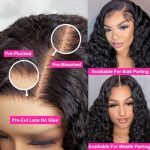 Glueless Deep Wave Lace Front Wigs with Pre-Plucked Precision