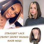 9A Grade Brazilian Straight Bob Wig – Vibrant Highlight tl27, 13x4 Lace Front for Effortless Elegance