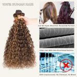 Indulge in Luscious Locks: ALHER Water Wave Ombre Human Hair - 10A Grade Soft Thick Curly Weaves in P4/27 Piano Color