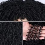 14-inch Afro Kinky Curly Wig with Bangs - No Glue, Full and Fluffy Bomb Look for Black Women