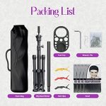 ORWOD Adjustable Height Wig Stand - Sturdy Aluminum Alloy Design and Tool Tray for Effortless Hairdressing