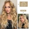 Strawberry Blonde Blend Marvel: 20 Inch Long Wavy Clip-In Hair Extensions - 6 Pieces for Natural Volume and Easy Style Enhancement