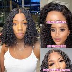 12 Inch Curly Bob Wig - 180% Density for a Full and Thick Look