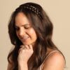 Madison Braids Double Lulu Two Strand Brunette - Handmade Braided Headband for Effortless Style and Hair Enhancement
