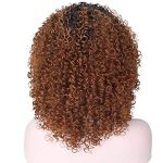 16-Inch Short Curly Kinky Wigs - Ombré Beauty for Effortless Style