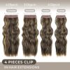 BRIKABIA Beach Wavy Clip-in Hair Extensions – Instant Length, Fullness, and Confidence