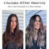 LE SECRET 4Pcs Clip-in Hair Extensions – Long, Thick, and Wavy Extensions for Instant Volume