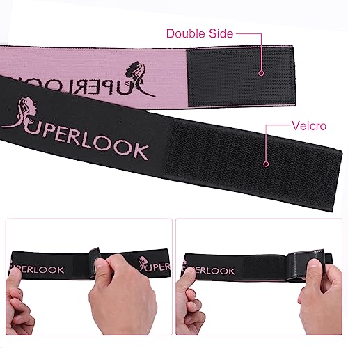 SUPERLOOK Elastic Bands – Adjustable Lace Melting Bands for Effortless Edges and Natural Looks (6pcs/pack)