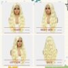 Abellee's 26-Inch Blonde Wavy Wig – Realistic Lace Front, Comfortable Fit, and Versatile Style