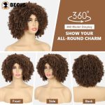 Get the Party Started with a Vibrant 10-Inch Afro Kinky Curly Wig - Synthetic Chic for Every Occasion!