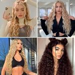 Flvaco 30'' Deep Wave Synthetic Lace Front Wig: Natural Waves, Daily Elegance, and Effortless Beauty