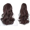 Chestnut Brown Claw Ponytail Extension - 16" Synthetic