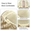 Honey Blonde Curly Wig – Natural Crimps, Deep Wave, and Comfortable Fit