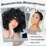 Effortless Glamour with Short Black Curly Wigs - Perfect for Daily Wear and Party Fun