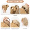 Instant Volume Makeover: Short Ponytail Extension Claw Clip - 13 Inch Fluffy Synthetic Curly Wavy Hairpiece for Effortless Style