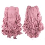 Cosplay with 28" Rouge Pink Lolita Long Curly Wig - Perfect for Playful and Vibrant Characters
