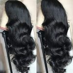 MDL Hair 28 Inch 4x4 Lace Front Body Wave Human Hair Wigs - Brazilian Virgin Hair, 130% Density for Natural Glam