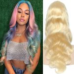 CYIKLI 26 Inch 613 Body Wave Lace Front Wigs - Radiant Blonde Elegance with HD Lace for Effortless Glamour