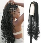 38" Knotless Box Braided Wigs: Effortless Elegance with Natural-Looking Curls and Super Long Length